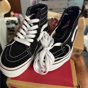 Vans Sk8-Hi Black and White Sneakers
